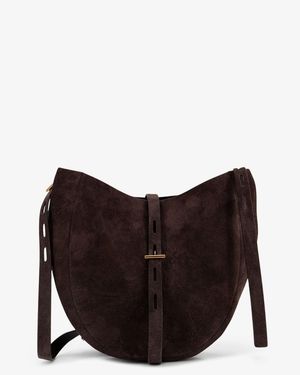 MINOBOSSI Suede Shoulder Bag - Brown