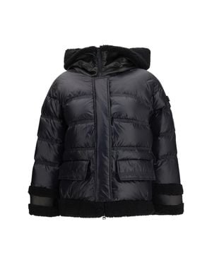 Peuterey Kunto Bg Faux Fur Puffer Jacket - Black