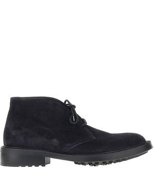 JUAN LACARCEL BY CALCE Suede Leather Chukka Boots - Blue