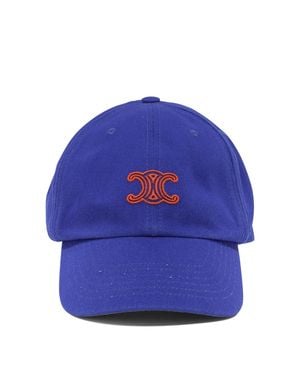 Celine Triomphe Baseball Hat - Blue