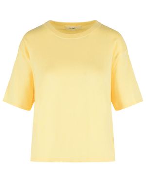 Lisa Yang 'Rubie' Cotton And Lemon Cashmere T-Shirt - Yellow