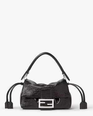 Fendi Baguette Soft Small Shoulder Bag - Black