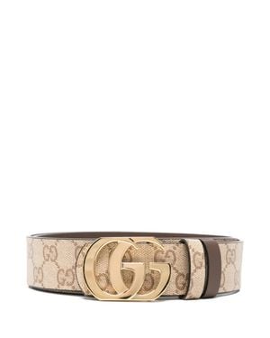 Gucci Gg Marmont Belt - White