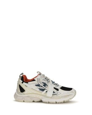 Off-White c/o Virgil Abloh Be Right Back Worn Out Trainers Neon - White