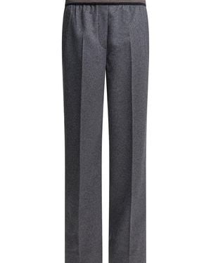 Miu Miu Velour Trousers - Grey