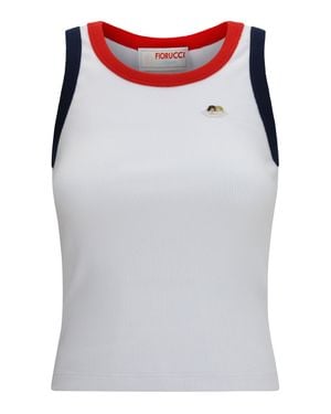 Fiorucci Angels Patch Tank Top - Gray