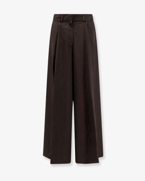 Dries Van Noten Viscose Pants - Brown