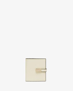 Valextra Leather Wallet - Natural