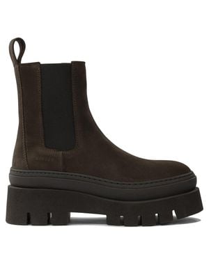 COPENHAGEN Leather Ankle Boots - Black