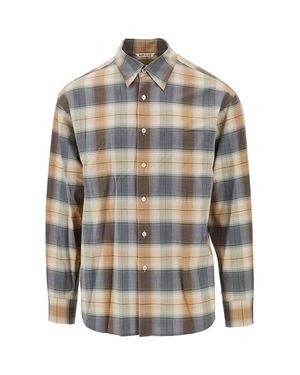 AURALEE Check Light Wool Shirt - Multicolour