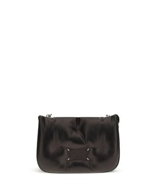 Margiela Glam Slam Flap Quilted Leather Mini Bag - Black