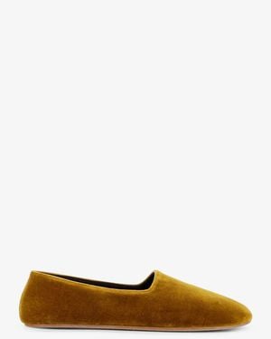 The Row Ponti Velvet Loafers - Brown