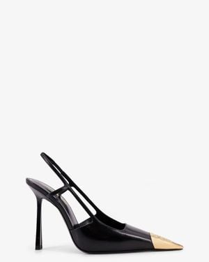 Saint Laurent Jeanne Leather Pumps - Black