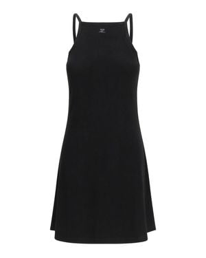 Courreges Mini Dress Logo - Black