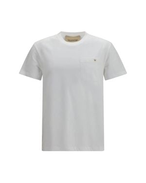 Valentino Cotton T-Shirt Vlogo - Grey