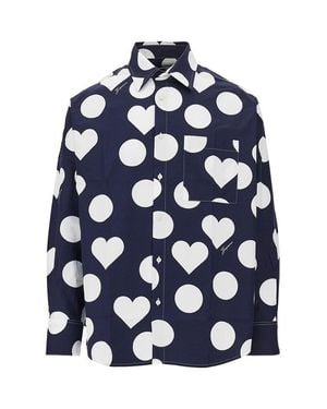 Jacquemus 'Camargue' Printed Poplin Shirt - Blue