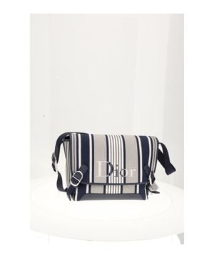 Dior Jet Flap Messenger Stripes - White