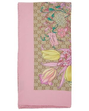 Gucci Silk Foulard - Pink