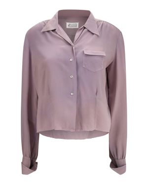 Margiela Silk Shirt Dusty - Purple