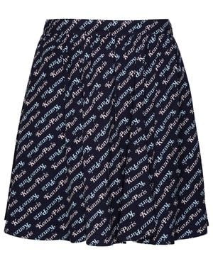 KENZO 'Verdy By Viscose Miniskirt - Blue