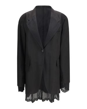 Our Legacy Reversible Drip Single Breasted Blazer - Black
