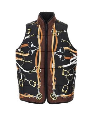 Gucci Silk And Cotton Twill Reversible Vest - Black
