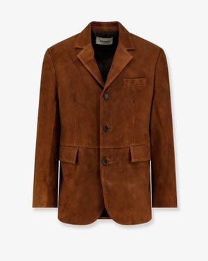Tonywack Tailored Suede Jacket - Brown
