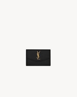 Saint Laurent "Cassandre Matelassè" Cards Holder - Black