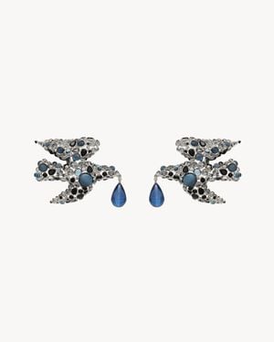 Saint Laurent Dove Earrings - Multicolour