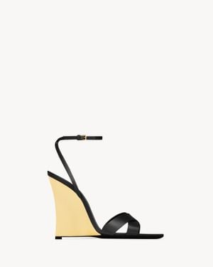 Saint Laurent Lucienne Wedges - Black