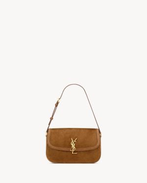 Saint Laurent Saint Laone Sizerent ソルフェリーノ スモール（スエード） - ナチュラル