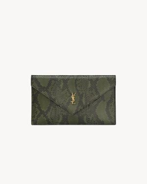 Saint Laurent Paris Pouch - Green