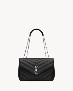 Saint Laurent Saint Laone Sizerent Loone Sizeloone Size ラージ（マテラッセラムスキン） - ブラック