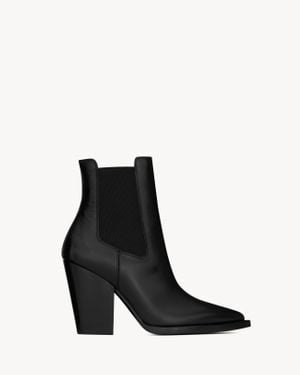 Saint Laurent Theo 95 Boots - Black