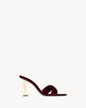 Saint Laurent Opyum Mules - Natural