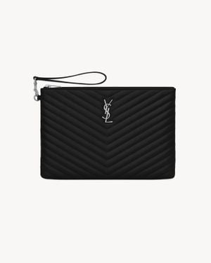 Saint Laurent Cassandre Pouch - Black