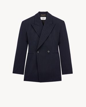 Saint Laurent Giacca Doppiopetto - Blu