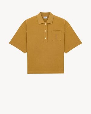 Saint Laurent Cassandre Oversized Polo - Yellow