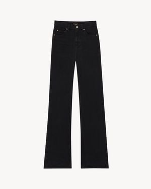 Saint Laurent 70's High-Rise Jeans - Black