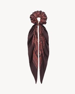 Saint Laurent Cassandre Scrunchie - Red