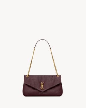 Saint Laurent Saint Laone Sizerent カリプソ ミディアム（グレインラムスキン） - パープル