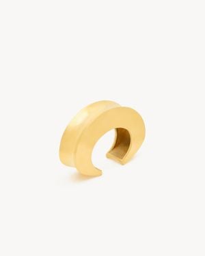 Saint Laurent Groove Cuff - Metallic