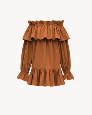 Saint Laurent Short Dresses - Brown