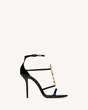 Saint Laurent Cassandra Sandals - Black