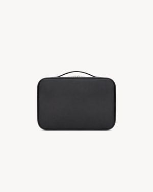 Saint Laurent Paris Sac Vanity En Cuir - Noir