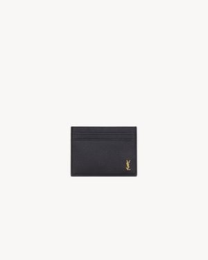 Saint Laurent Cassandre Cards Holder - White