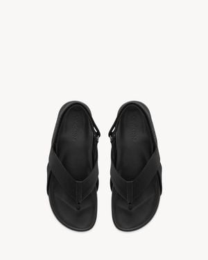 Saint Laurent Culver Sandals - Black