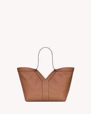Saint Laurent Y Small Tote - Brown