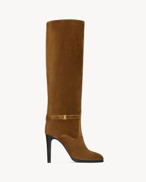 Saint Laurent Diane Boots - Brown