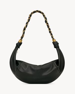 Saint Laurent Borsa Hobo Amalia - Nero